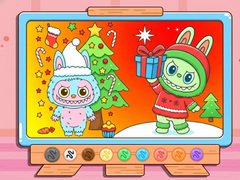 Spēle Coloring Book: Christmas Labubu