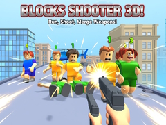Spēle Blocks Shooter 3D! Run, Shoot, Merge Weapons!
