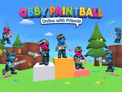 Spēle Obby Paintball: Online with Friends