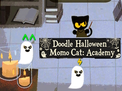 Spēle Doodle Halloween Momo Cat: Academy