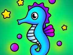 Spēle Seahorse Coloring