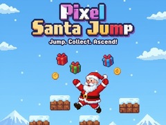 Spēle Pixel Santa Jump