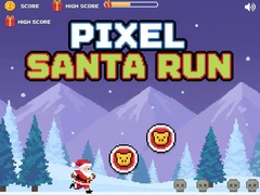 Spēle Pixel Santa Run