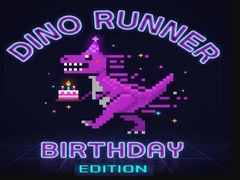 Spēle Dino Runner Birthday Edition