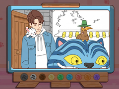 Spēle Coloring Book: Kpop Jinu & Blue Tiger