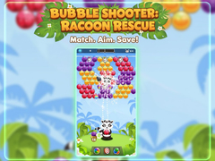 Spēle Bubble Shooter Raccoon Rescue