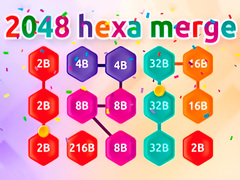 Spēle 2048 Hex Chain Merge