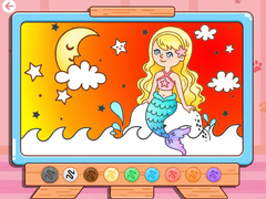 Spēle Coloring Book: Moonlight Mermaid