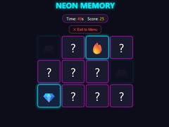 Spēle Neon Memory