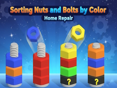 Spēle Sorting Nuts and Bolts by Color: Home Repair