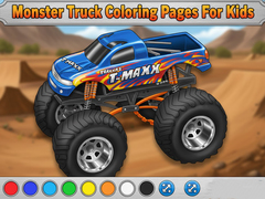 Spēle Monster Truck Coloring Pages For Kids