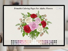 Spēle Printable Coloring Pages For Adults Flowers