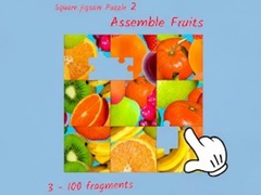 Spēle Square jigsaw Puzzle 2 - Assemble Fruits