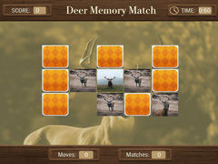 Spēle Deer Memory Match