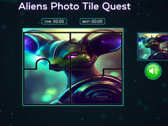 Spēle Aliens Photo Tile Quest