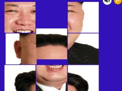 Spēle Kim Jong Un Tile Puzzle