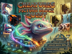 Spēle Creatures Picture Block Quest