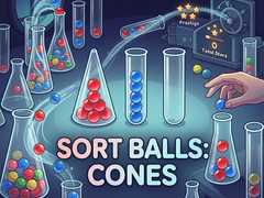 Spēle Sort Balls: Cones