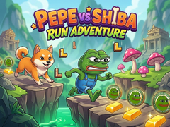 Spēle Pepe vs Shiba Run Adventure