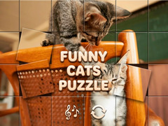 Spēle Funny Cats Puzzle