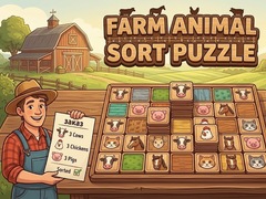Spēle Farm Animal Sort Puzzle