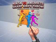 Spēle Ninja vs Ragdolls: Sharp Knife Throw!