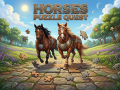 Spēle Horses Puzzle Quest