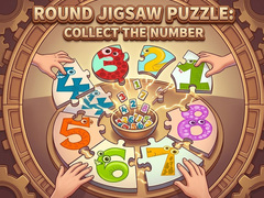 Spēle Round jigsaw Puzzle - Collect the Number
