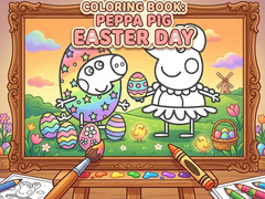 Spēle Coloring Book: Peppa Pig Easter Day