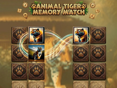 Spēle Animal Tiger Memory Match
