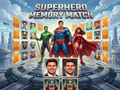 Spēle Superhero Memory Match
