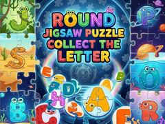 Spēle Round Jigsaw Puzzle - Collect the Letter