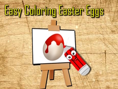 Spēle Easy Easter Coloring Eggs