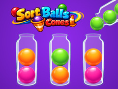 Spēle Sort Balls Cones