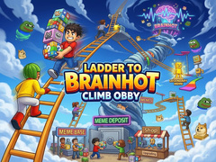 Spēle Ladder to Brainhot: Climb Obby