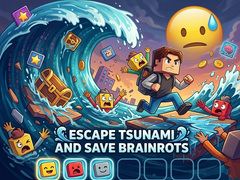Spēle Escape Tsunami and Save Brainrots