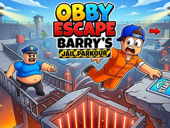 Spēle Obby - Escape Barry's Jail Parkour