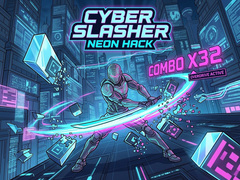 Spēle Cyber Slasher: Neon Hack