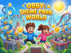 Spēle Obby: Theme Park World