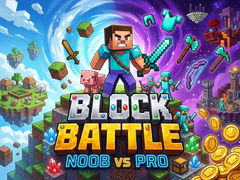 Spēle Block Battle - Noob vs Pro