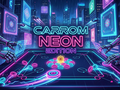 Spēle Carrom Neon Edition