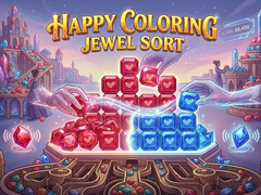 Spēle Happy Coloring Jewel Sort