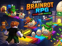 Spēle Obby: Brainrot RPG Slasher & Loot Adventure