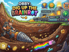 Spēle Obby: Dig Up The Brainrot!