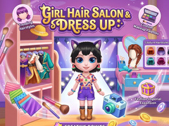 Spēle Girl Hair Salon & Dress Up