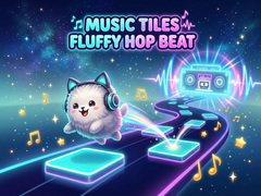 Spēle Music Tiles Fluffy Hop Beat