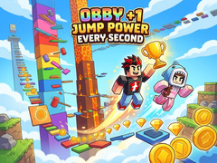 Spēle Obby +1 Jump Power Every Second