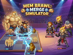 Spēle Mem Brawl: Merge Simulator