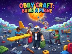 Spēle Obby Craft: Build a Plane