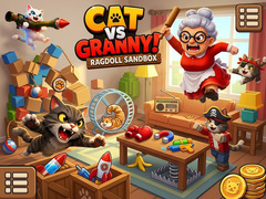 Spēle Cat Vs Granny! Ragdoll Sandbox